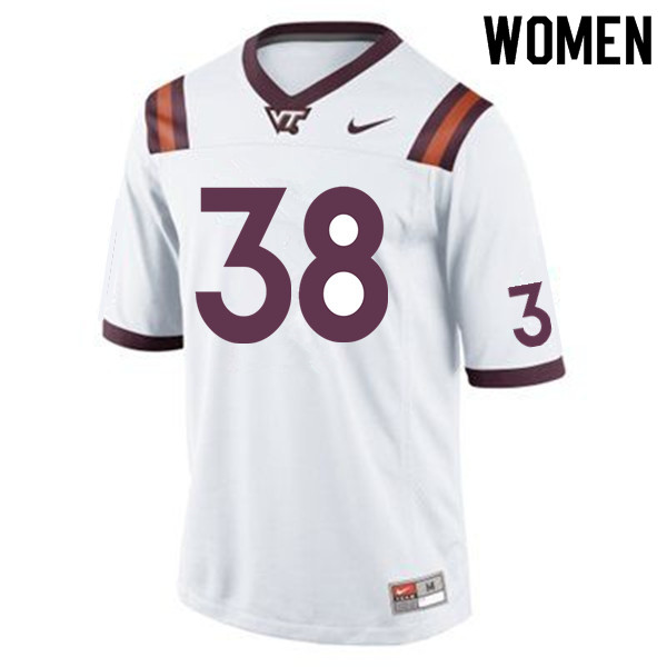 Women #38 Rico Kearney Virginia Tech Hokies College Football Jerseys Sale-Maroon